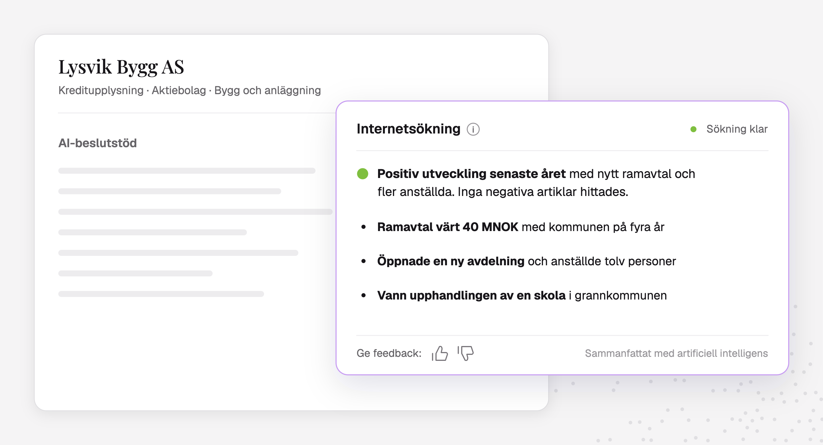 Internetsökning i kreditupplysningen: en kort bedömning med de viktigaste fynden och en länk till varje källa